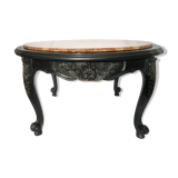Coffee table with marble top breach