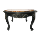 Coffee table with marble top breach