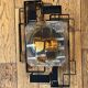 Brutalist wall sconce Murano glass