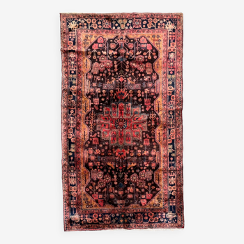 Tapis persan traditionnel vintage en laine, fait à la main, 298x166 cm