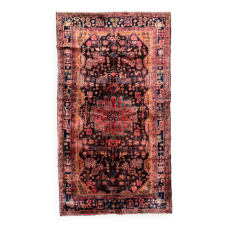 Tapis persan traditionnel vintage en laine, fait à la main, 298x166 cm