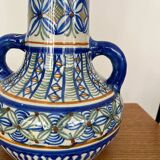 Ancient majolica earthenware vase