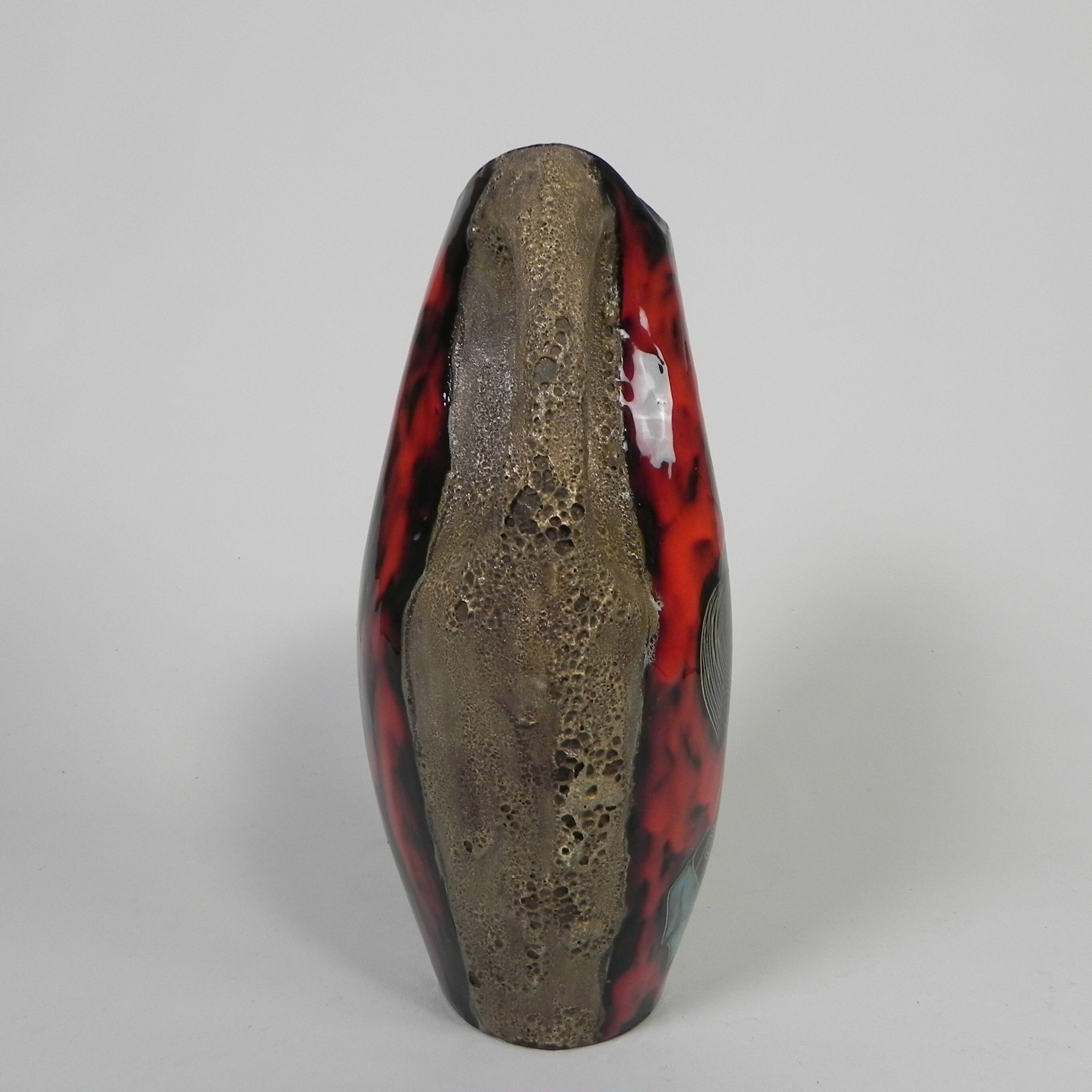 Vallauris Fat Lava Vase, 1950s