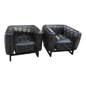 Paire de fauteuils mojow