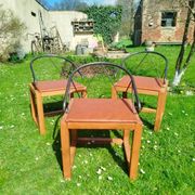 3 Post-Modern armchairs