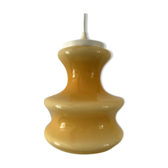 Vintage opaline pendant lamp 60s