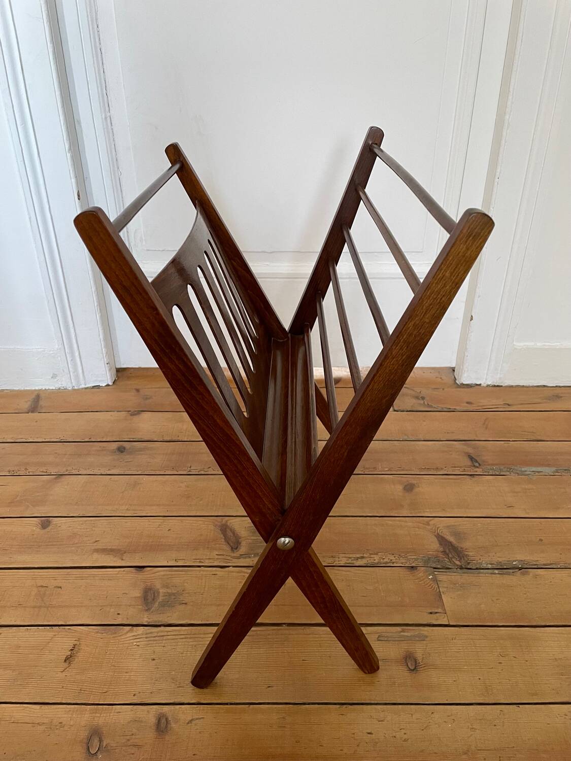 Scandinavian vintage magazine rack