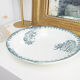 Grand plat creux « Iris «  Terre de fer Saladier