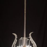 Art Decò Fountain Chandelier By Barovier e Toso, Murano Glass, 1940