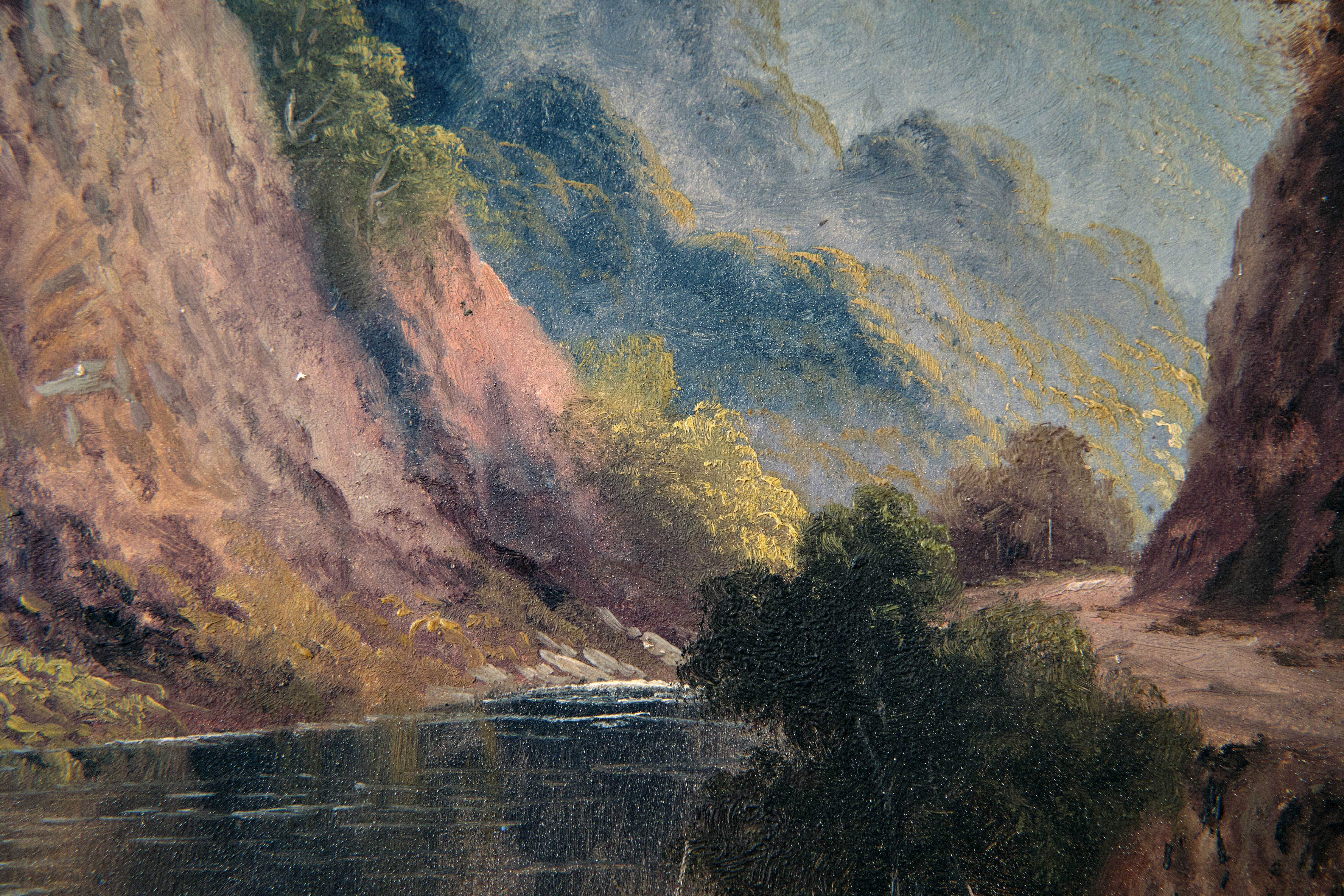 <Valle alpina>, peintre du 19ème siècle