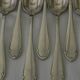 12 silver-plated metal teaspoons by ercuis.
