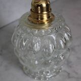 Moulded glass hand lamp