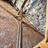 Rattan and wicker table from the 60s/70s