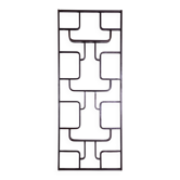 Mid-Century Room Divider in Dark Brown Oak attributed to Ludvik Volak for Drevopodnik Holesov, Former Czechoslovakia, 1960s