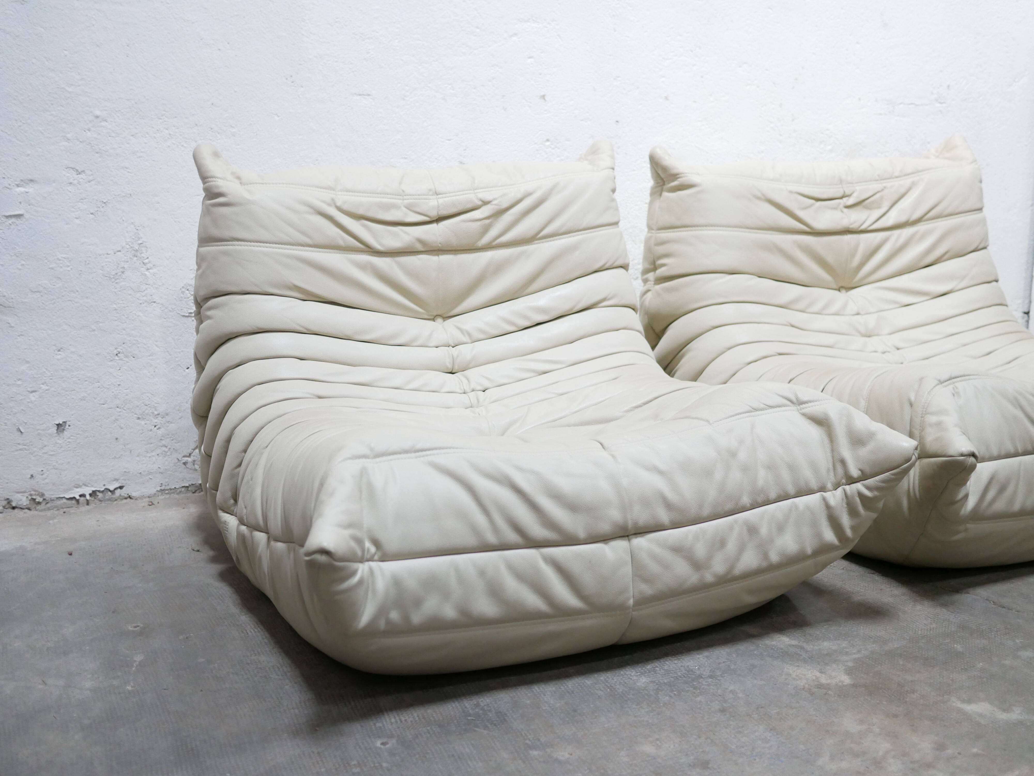 Togo leather chair by Michel Ducaroy for Ligne Roset
