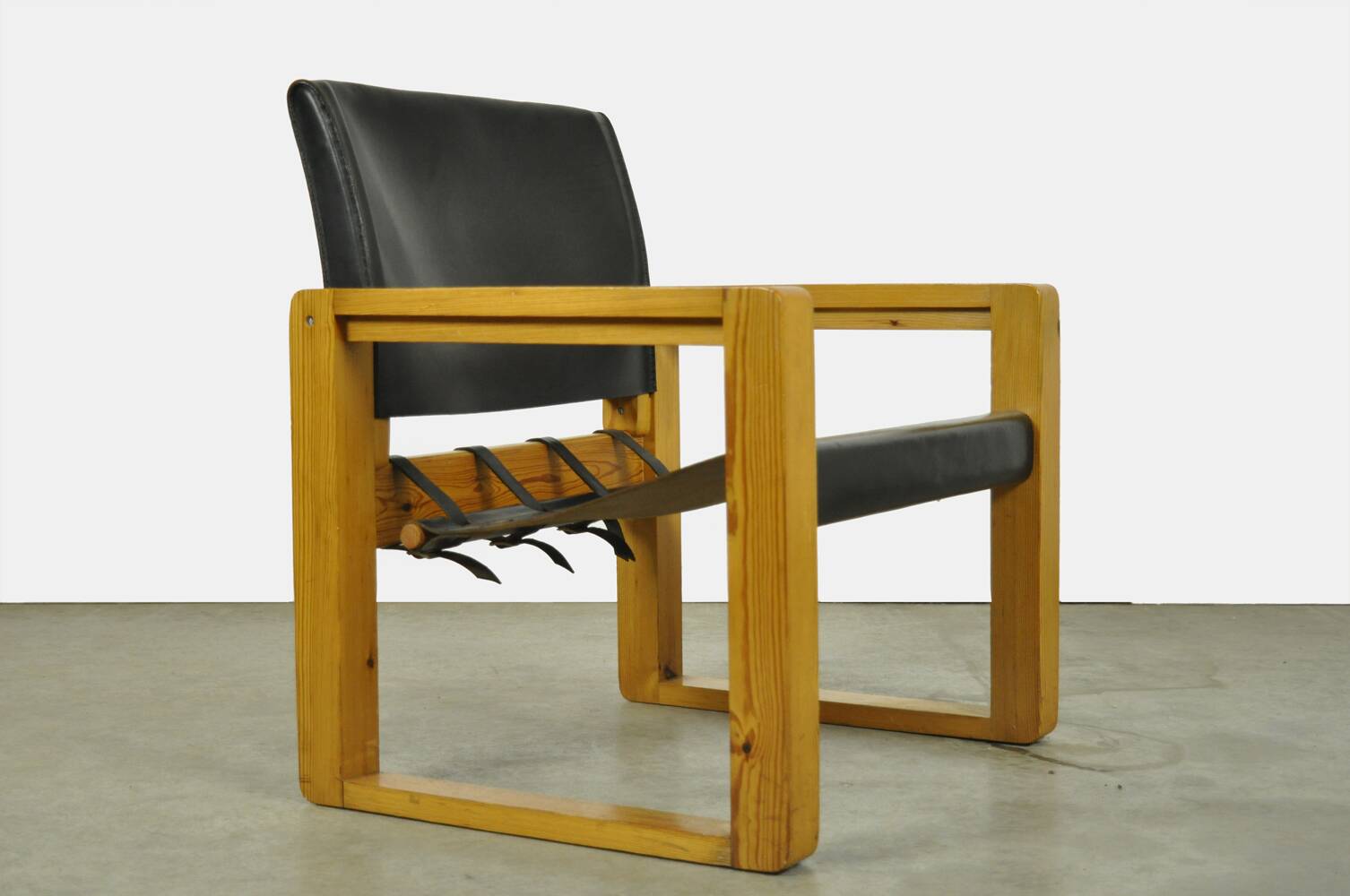 rare bohemian saddle leather safari easy chairs, 1970s