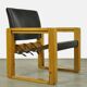 rare bohemian saddle leather safari easy chairs, 1970s
