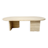Travertine coffee table