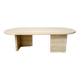 Travertine coffee table