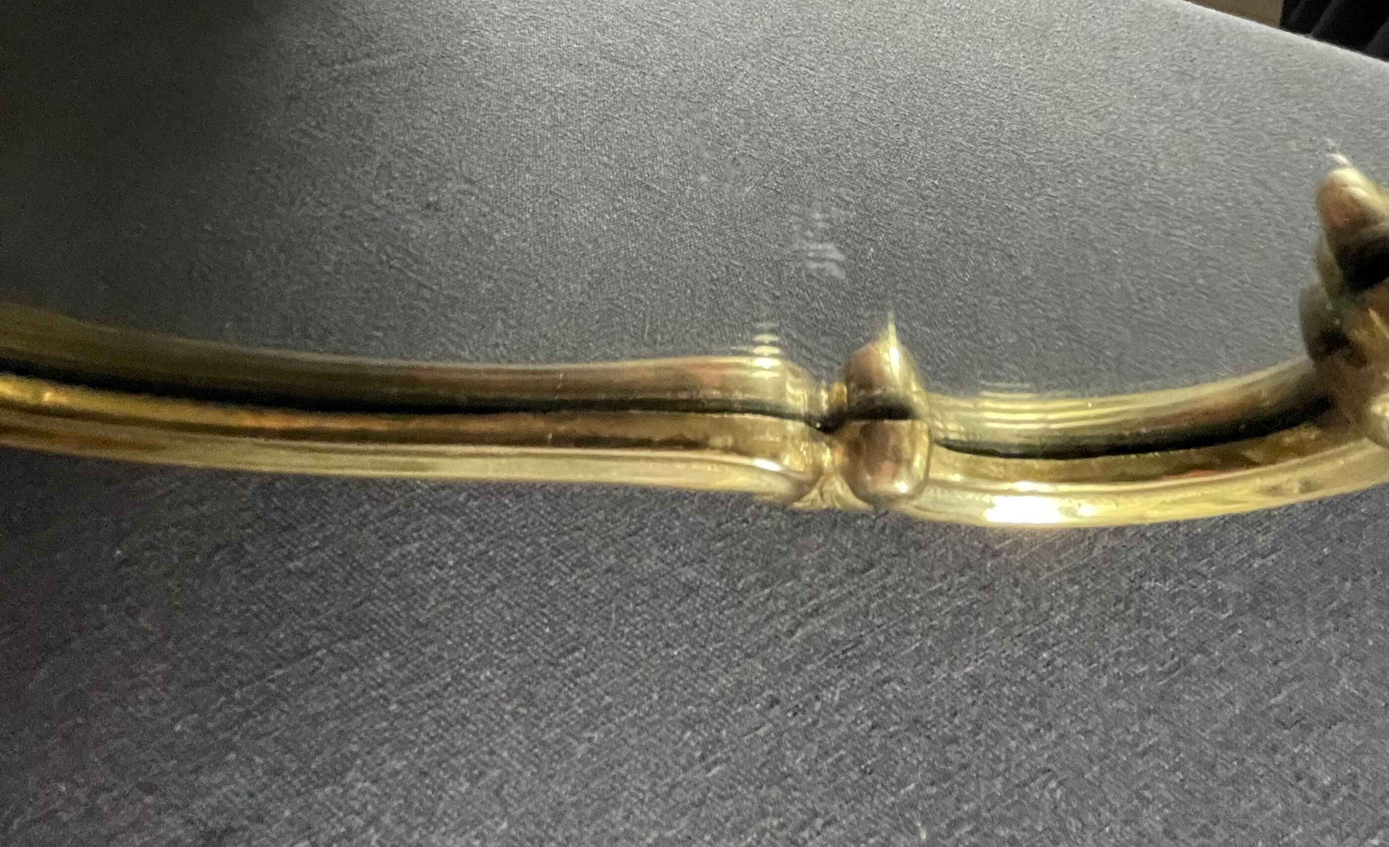 Gilded bronze mirror, 36x28 cm