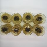 Biot green stemmed glasses