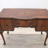 Writing Desk In Walnut Veneer, Early 20th Century