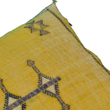 Berber cushion Moroccan yellow Sabra