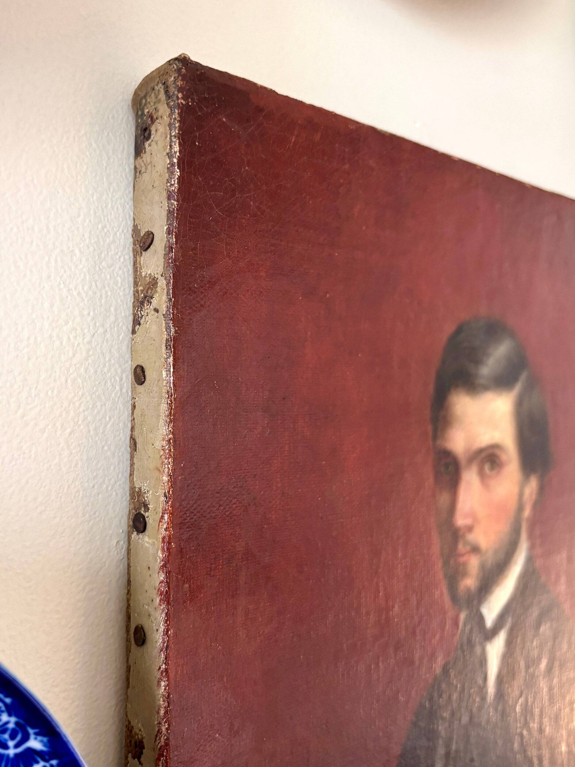 Oil portrait on canvas, 1842