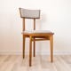 Set of oak dining chairs, France, in the 1950s