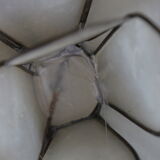 Mother-of-pearl lotus table lamp, Rausch, vintage space age