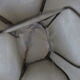 Mother-of-pearl lotus table lamp, Rausch, vintage space age