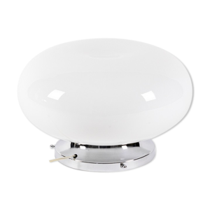 Lampe en opaline blanche