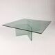 Table Basse Postmoderne en Verre, 1980s