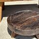 Coffee table in blond teak quadripod