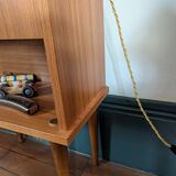 70s Scandi Icon: Architectural & Functional Nightstand