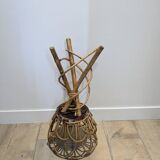 Wicker rattan plant stand