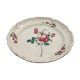 Eastern earthenware plate decorated bouquet of flowers