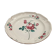 Eastern earthenware plate decorated bouquet of flowers