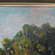 Tablau painting with seaside oil signed