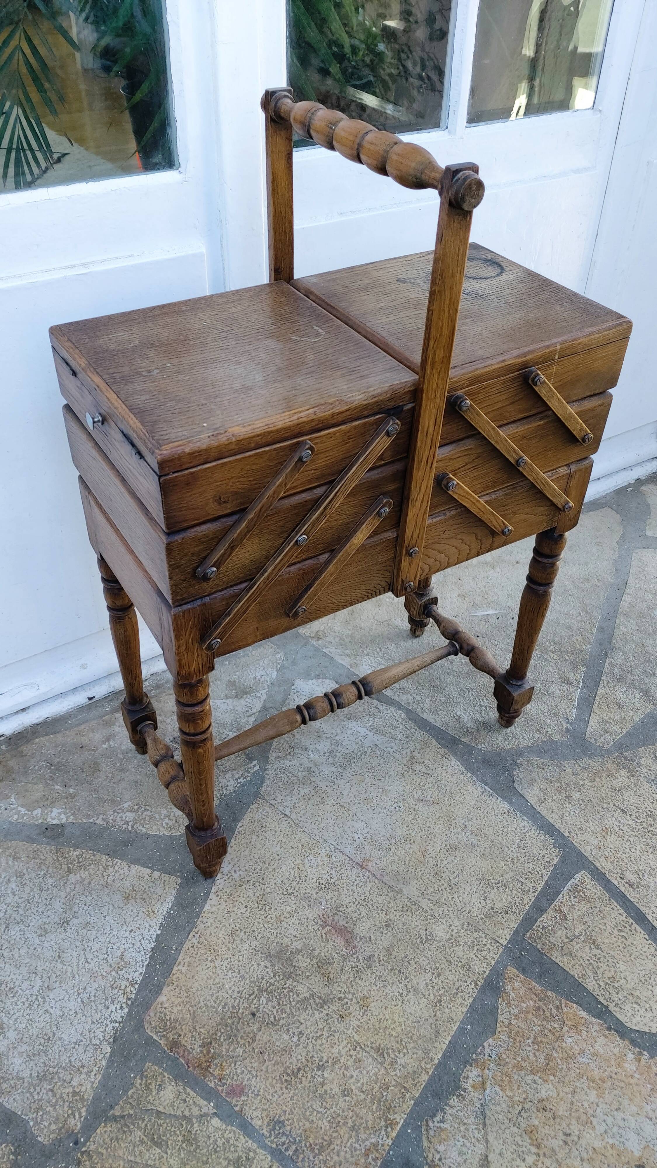 Vintage sewing worker