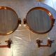 Ensemble 2 miroirs et 2 porte manteau année 70