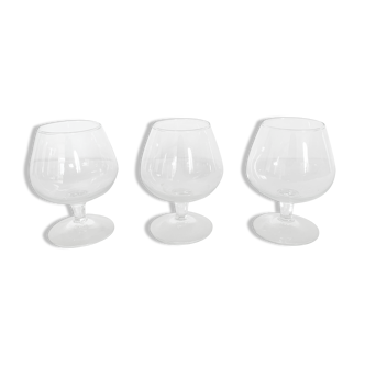 3 verres à digestif cognac