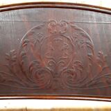 Fischel bench with pressed wood decoration