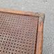 Vintage rattan bedside table