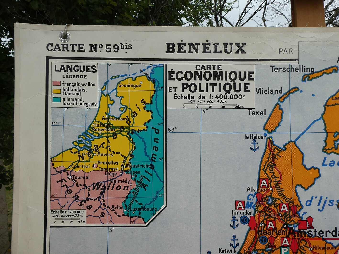 Former school card "Benelux" No.59 Hatier