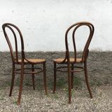 Paire de chaise fischel made in Austria bois courbé