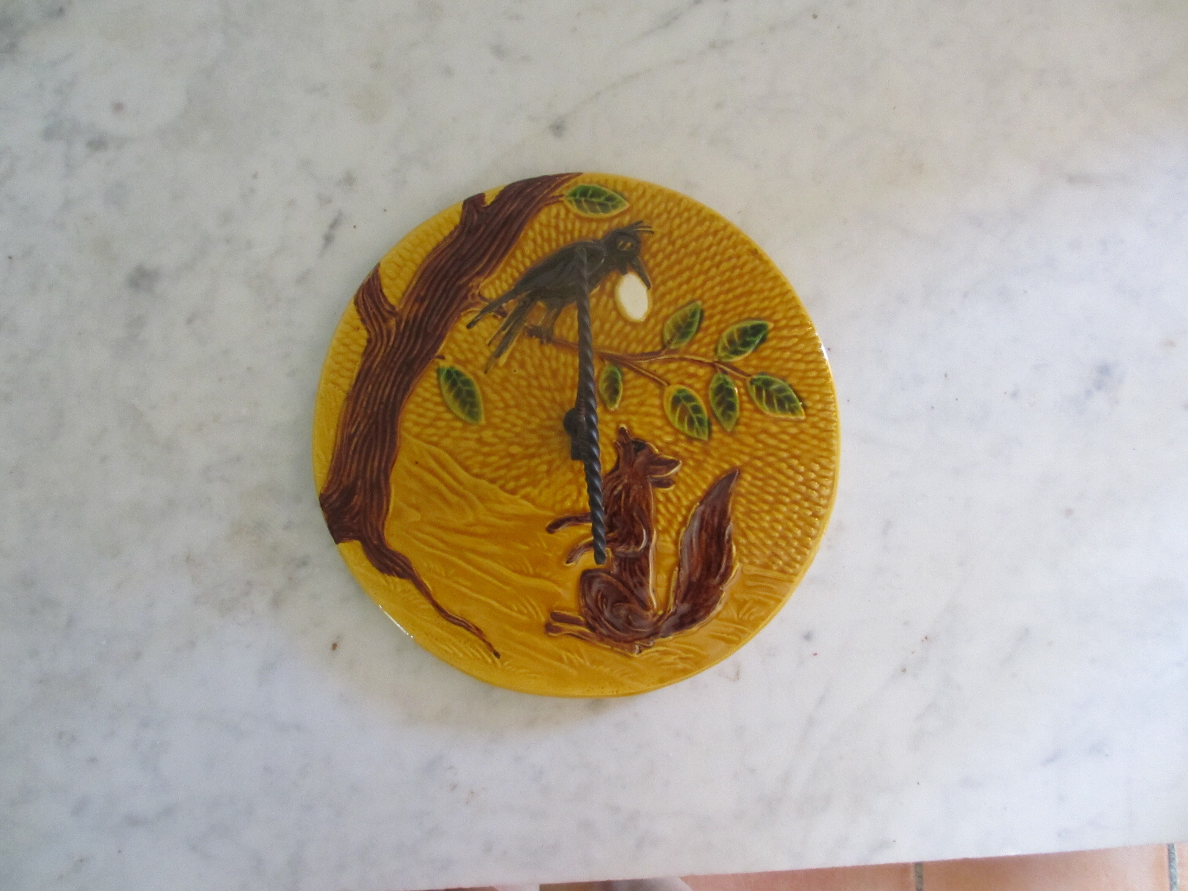 Plateau à fromage en faïence émaillée