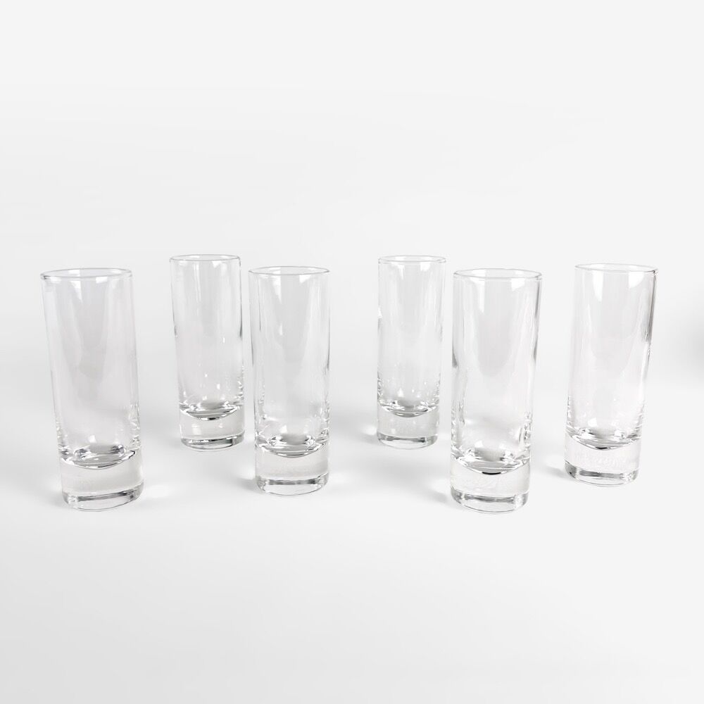 Silver metal and glass caviar serving