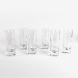 Silver metal and glass caviar serving