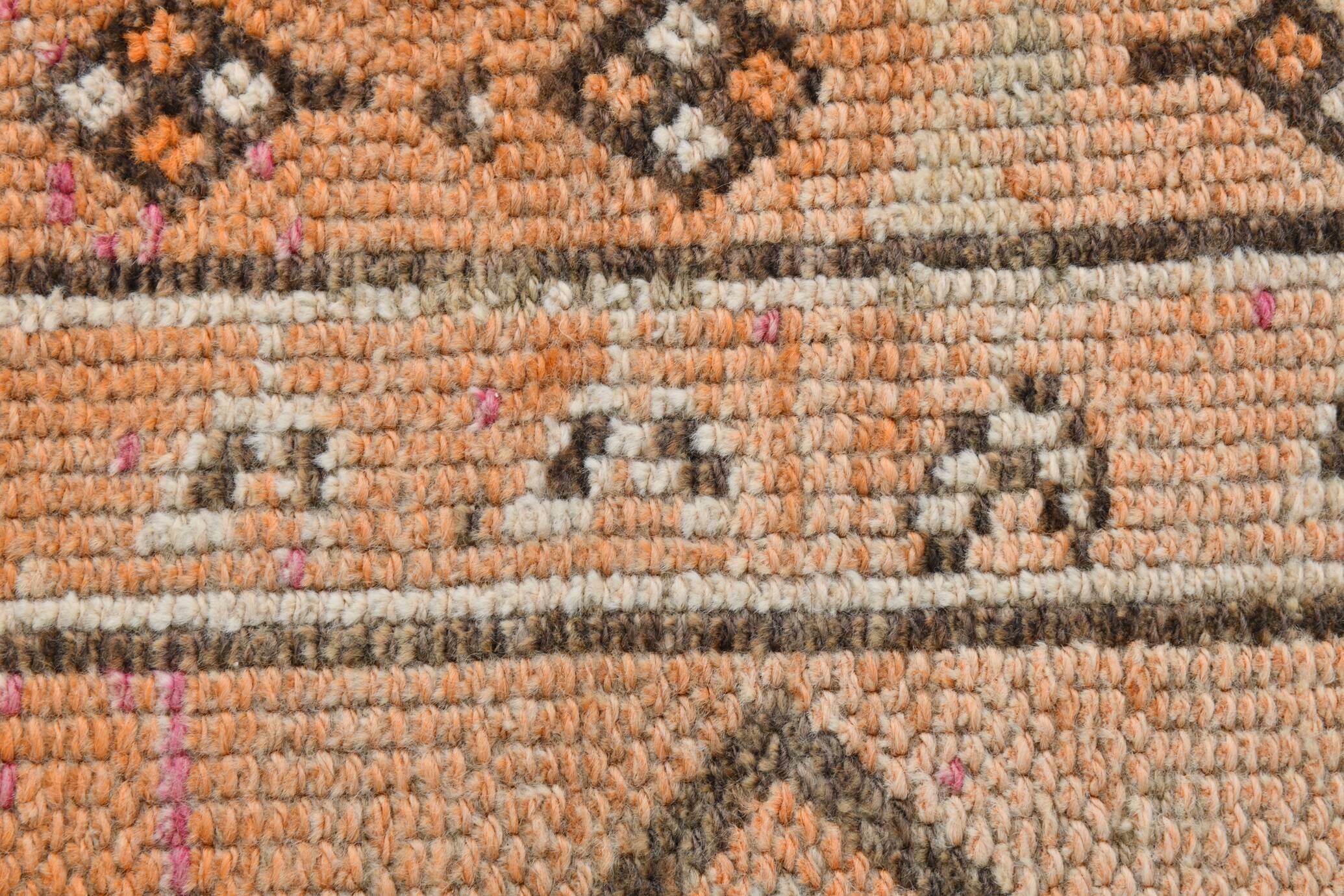 3x12 Soft Red Brown Turkish Runner Rug, 83x365Cm